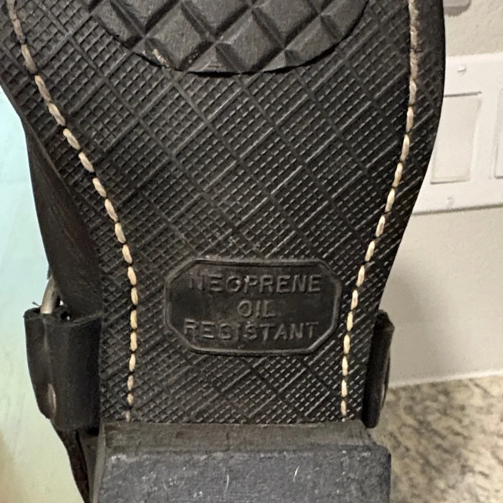 Frye Black Leather Motorcycle Boots - Picture 5 of 6
